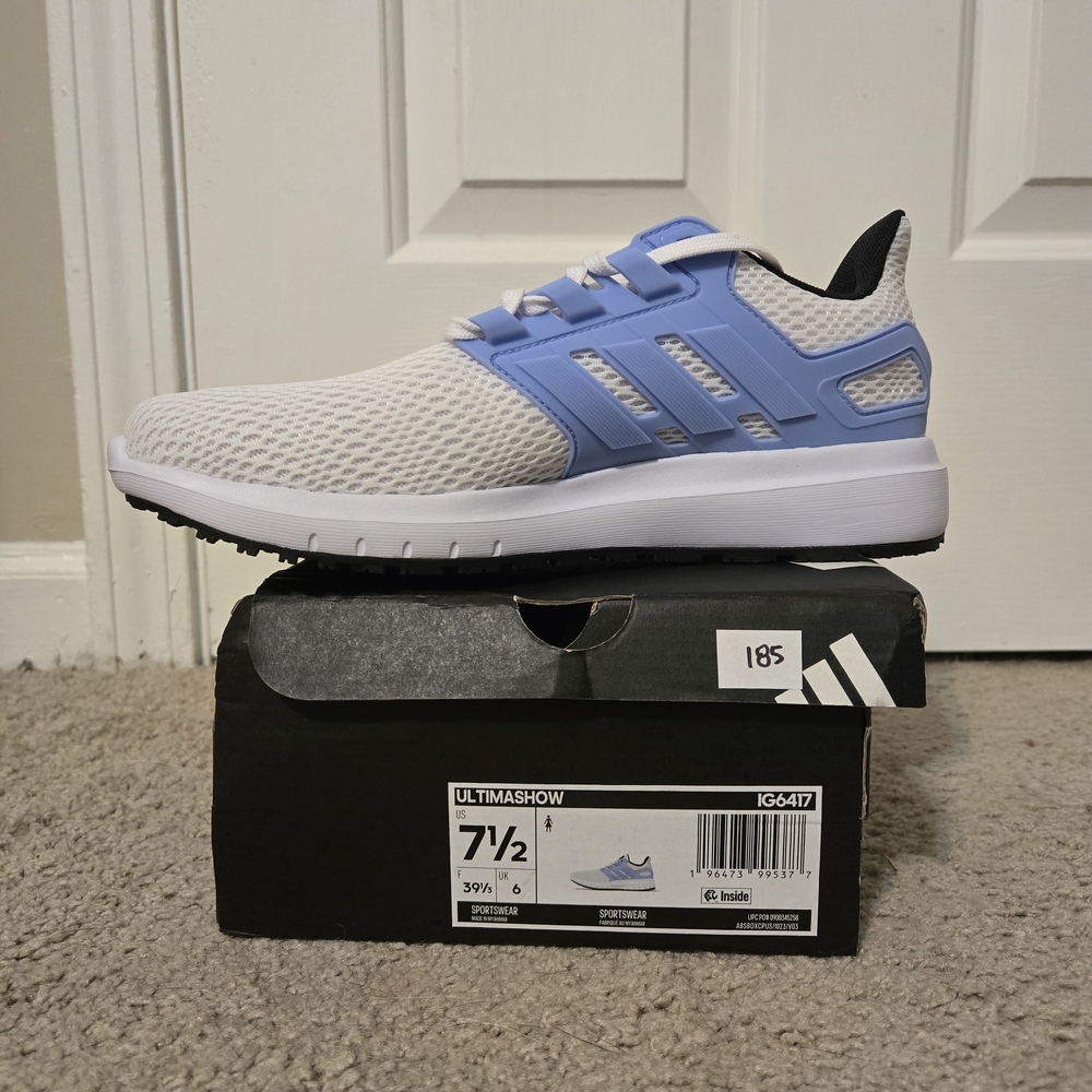Adidas Ultimashow Sneakers in White and Blue
